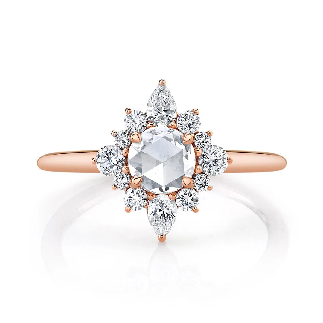 0.43 ctw Diamond Halo Engagement Ring