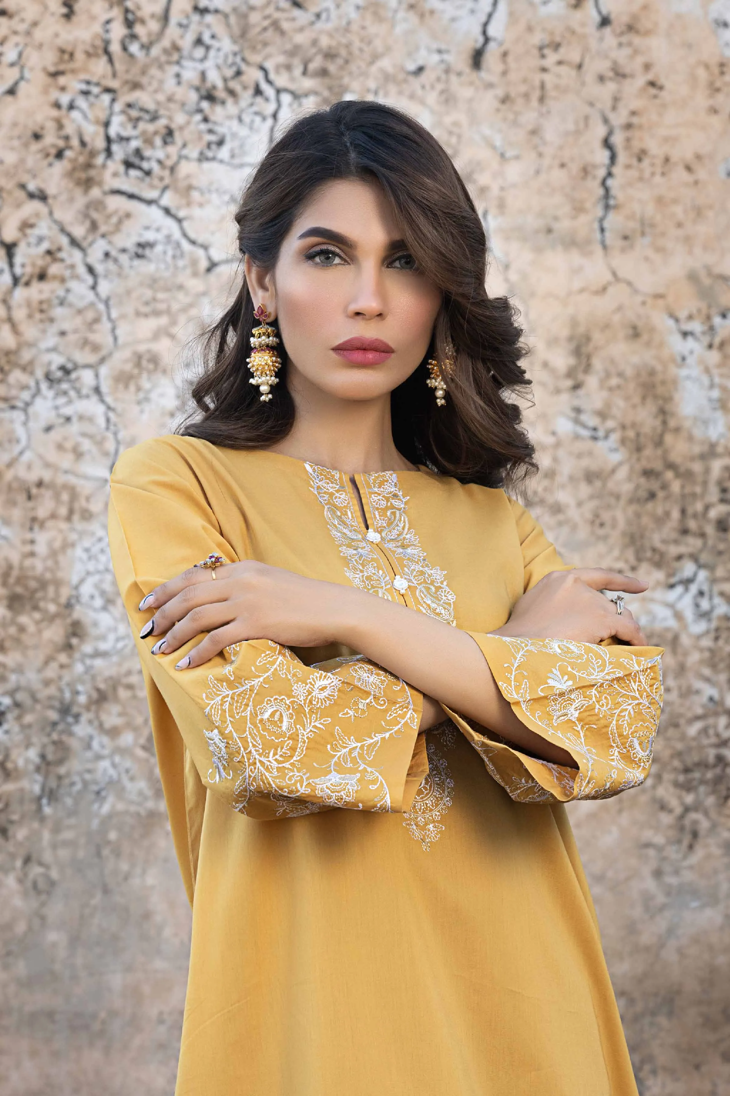 2 Piece - Embroidered Suit - KFS23-24