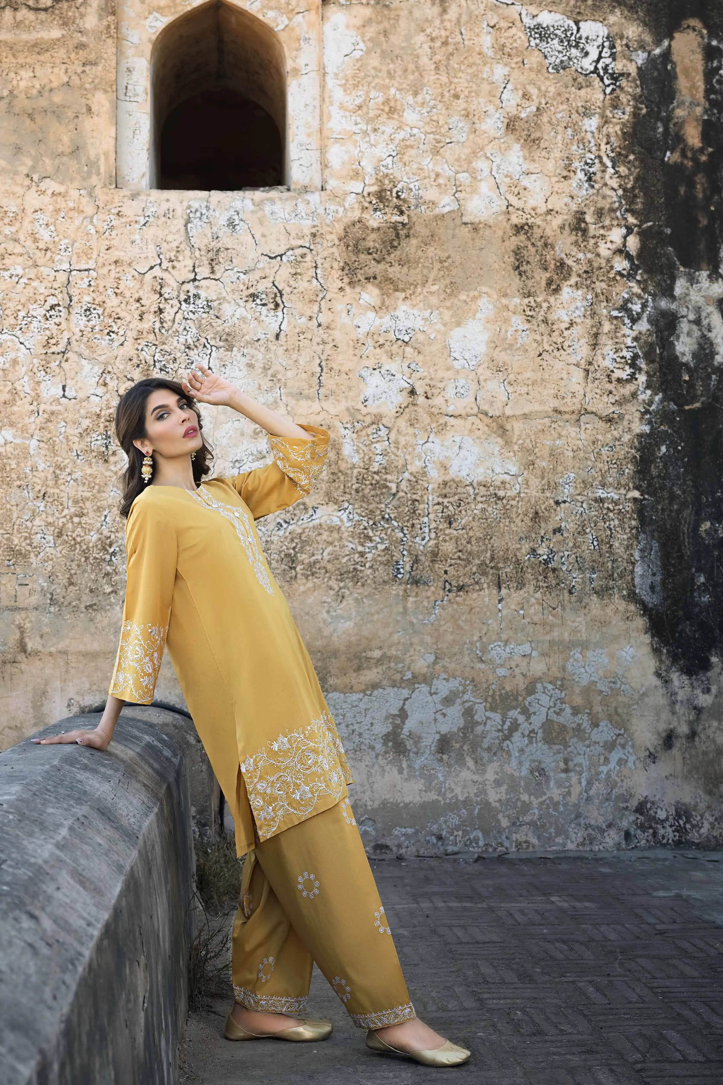 2 Piece - Embroidered Suit - KFS23-24