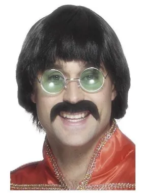70s Mersey Wig & Tash
