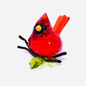 Acrylic Elegant Perched Cardinal