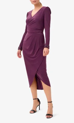 Adrianna Papell AP1E210005 - V-Neck Long Sleeve Formal Dress