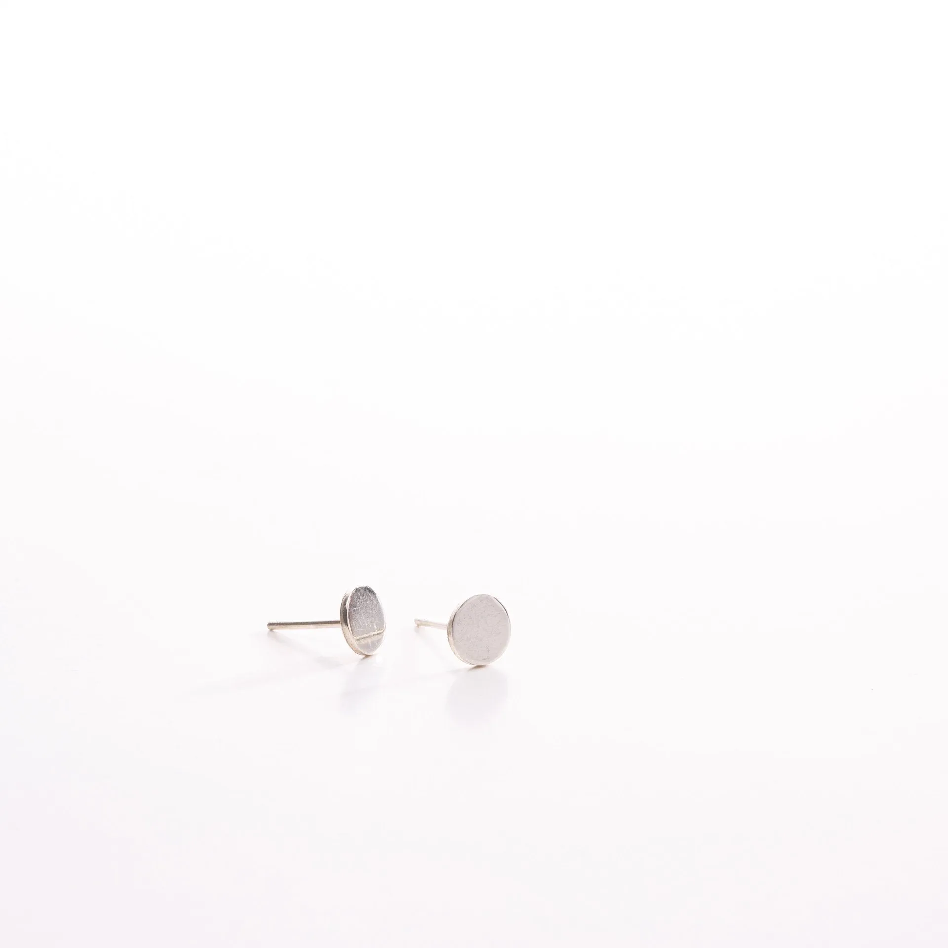 Amanda Moran Designs Handmade Simple Sterling Silver Dot Stud Earrings