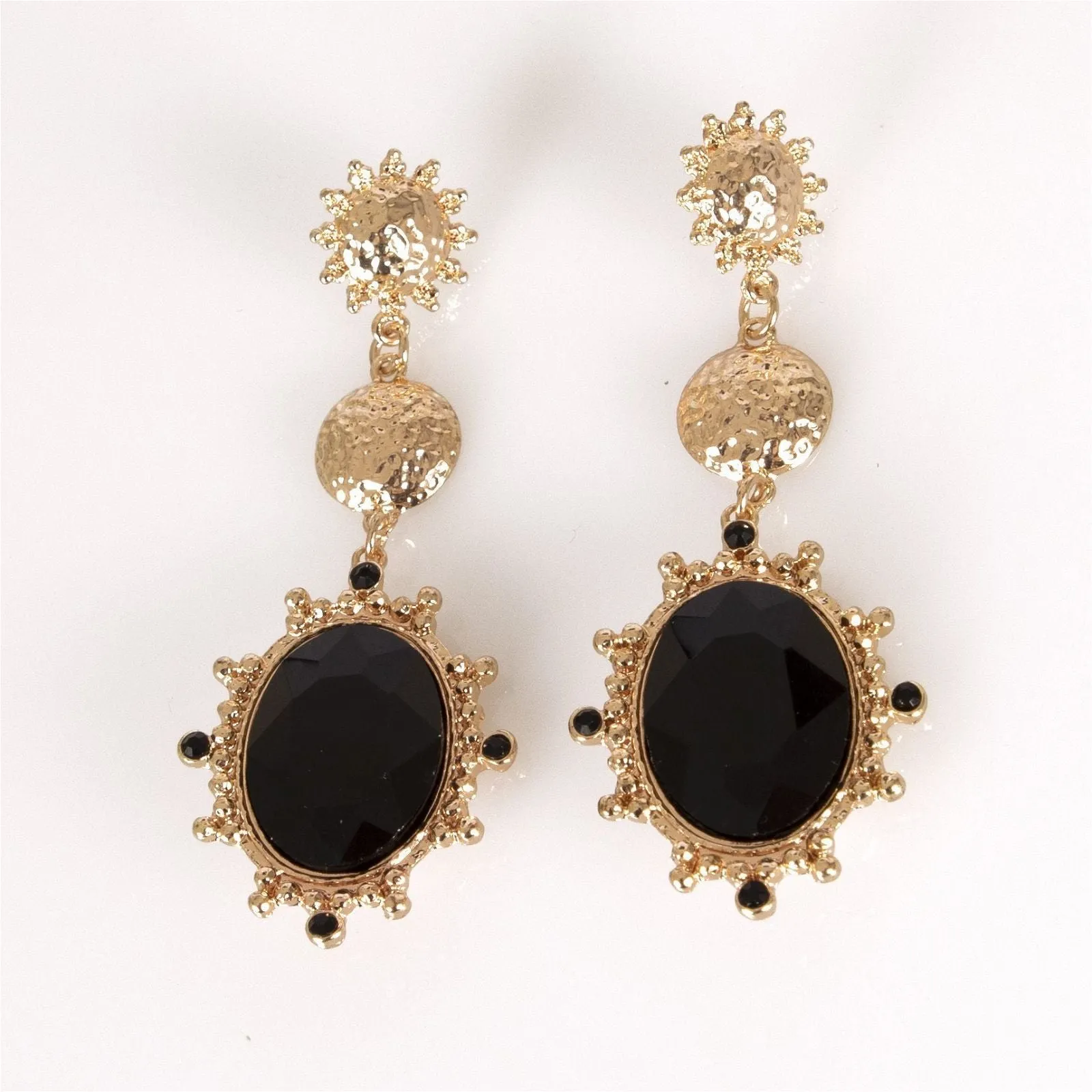 Angels Whisper Gold Statement Dangling Earrings