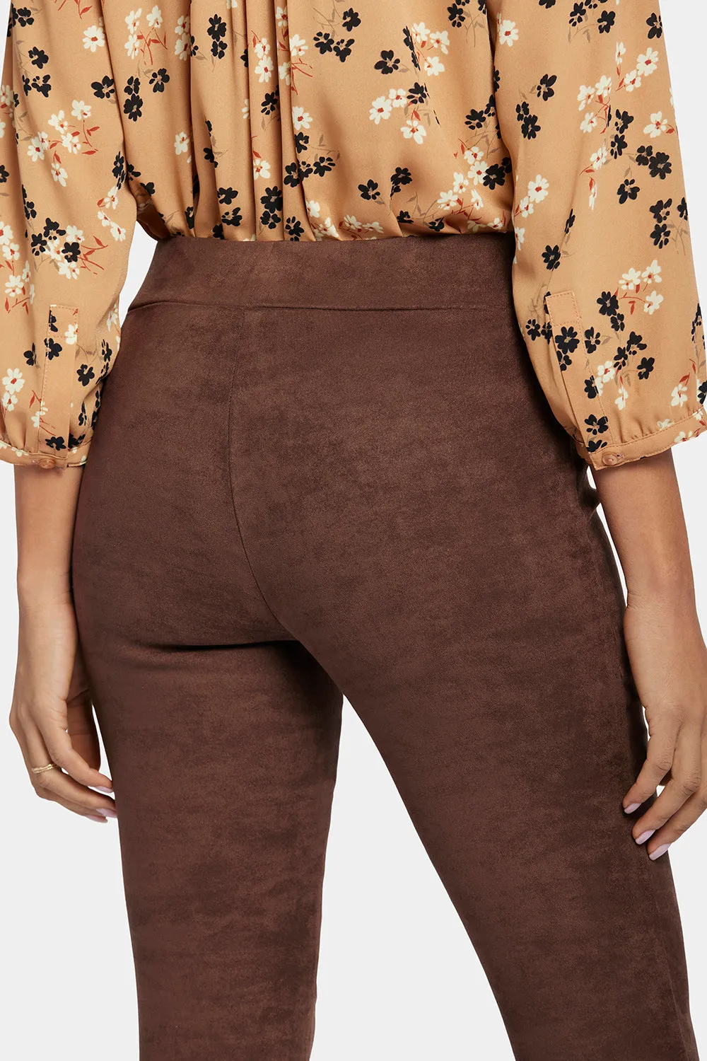Basic Legging Pants In Petite - Dark Chocolate