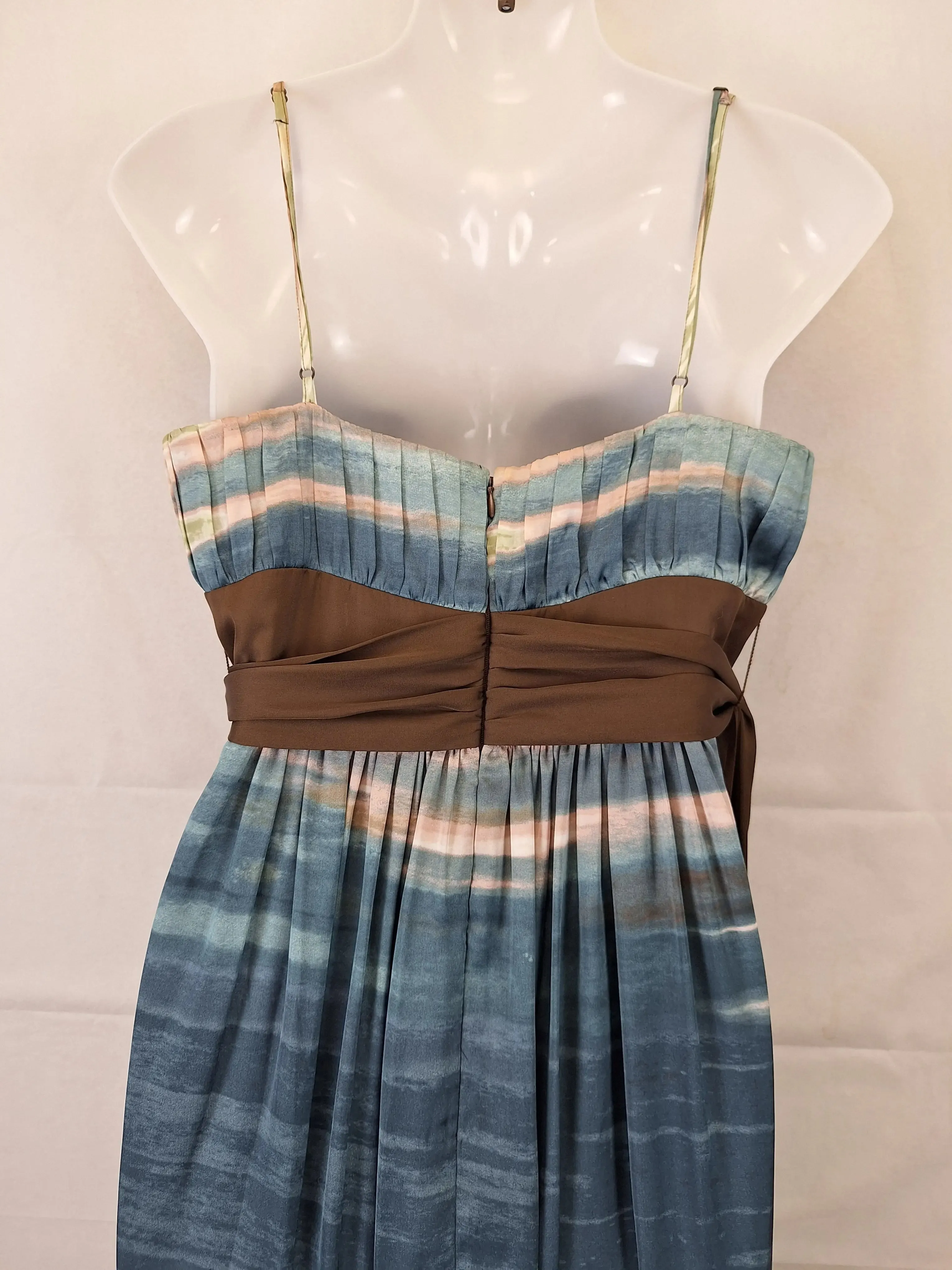 BCBG Paris Chocolate Sunset Elegant Evening Dress Size 10