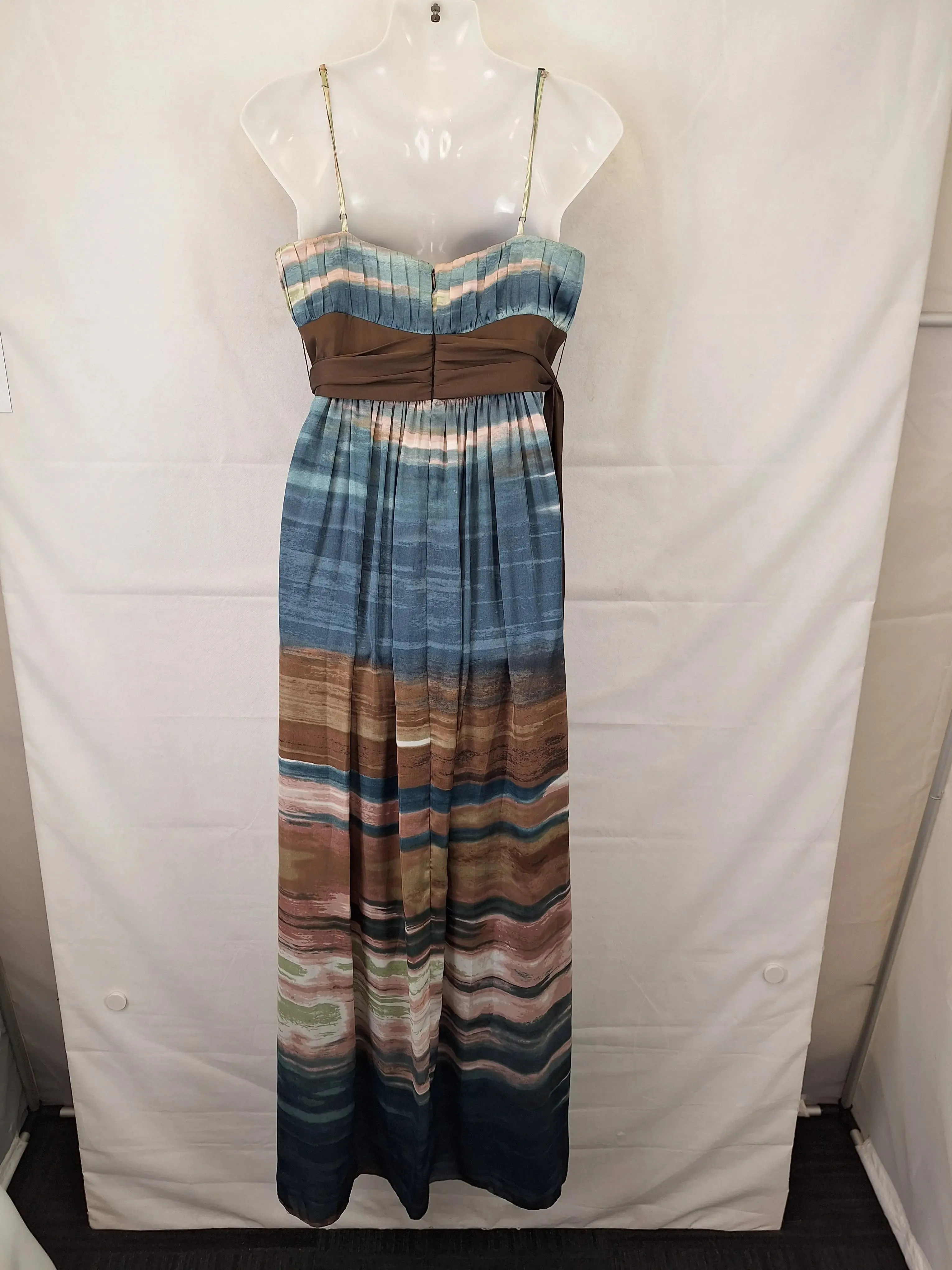 BCBG Paris Chocolate Sunset Elegant Evening Dress Size 10