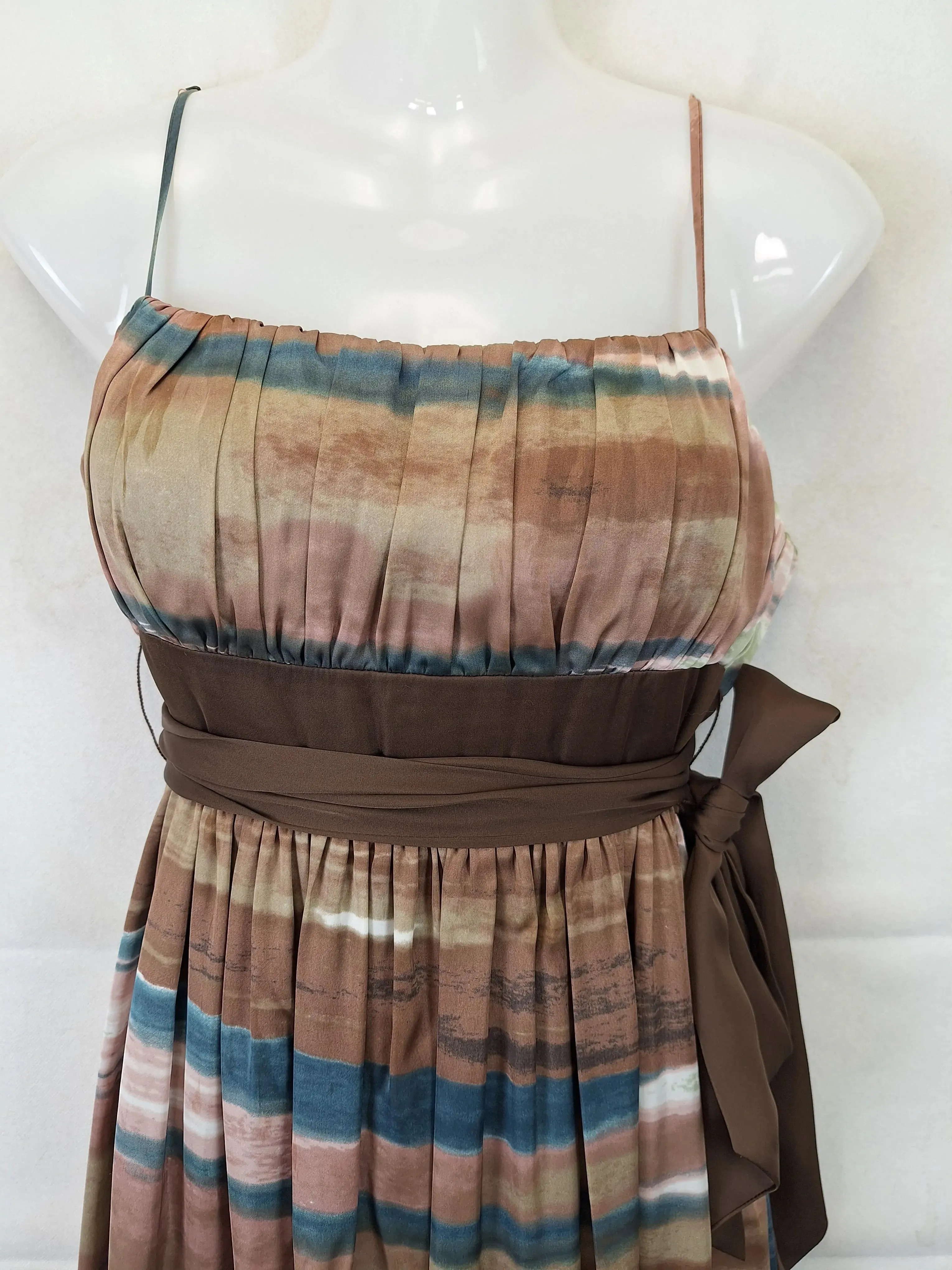 BCBG Paris Chocolate Sunset Elegant Evening Dress Size 10