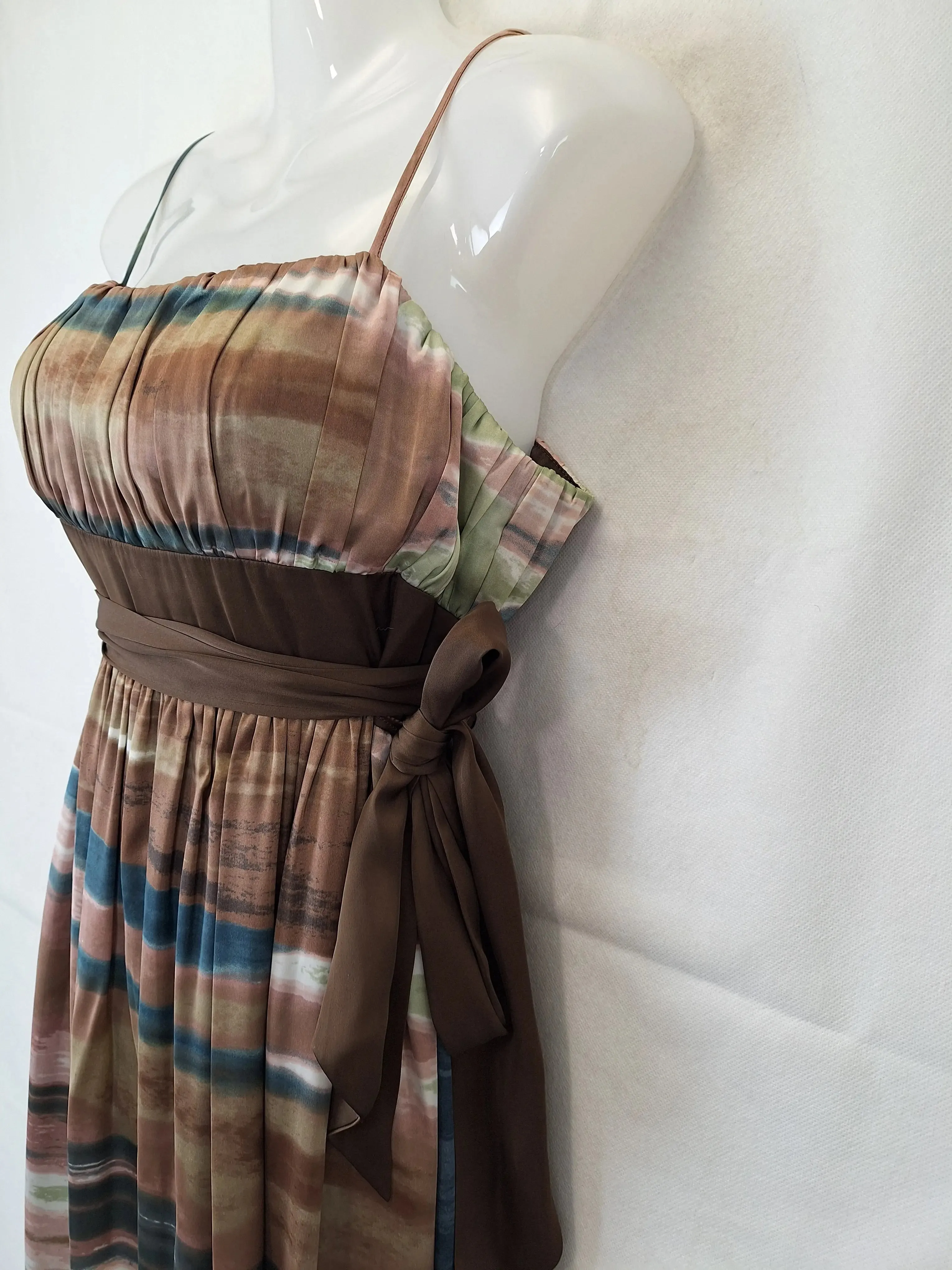 BCBG Paris Chocolate Sunset Elegant Evening Dress Size 10