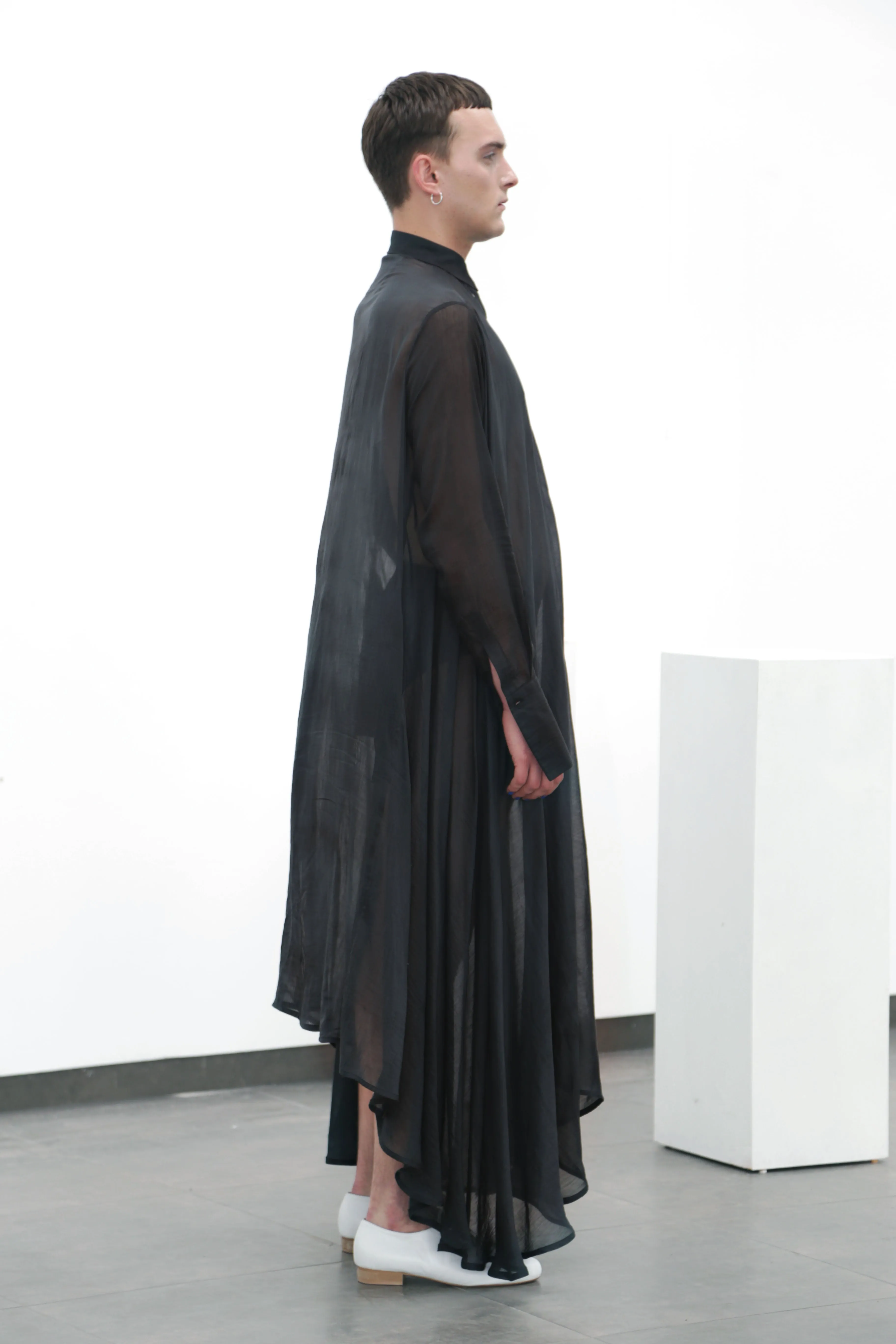 Black full-length shirt