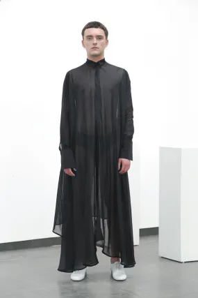 Black full-length shirt
