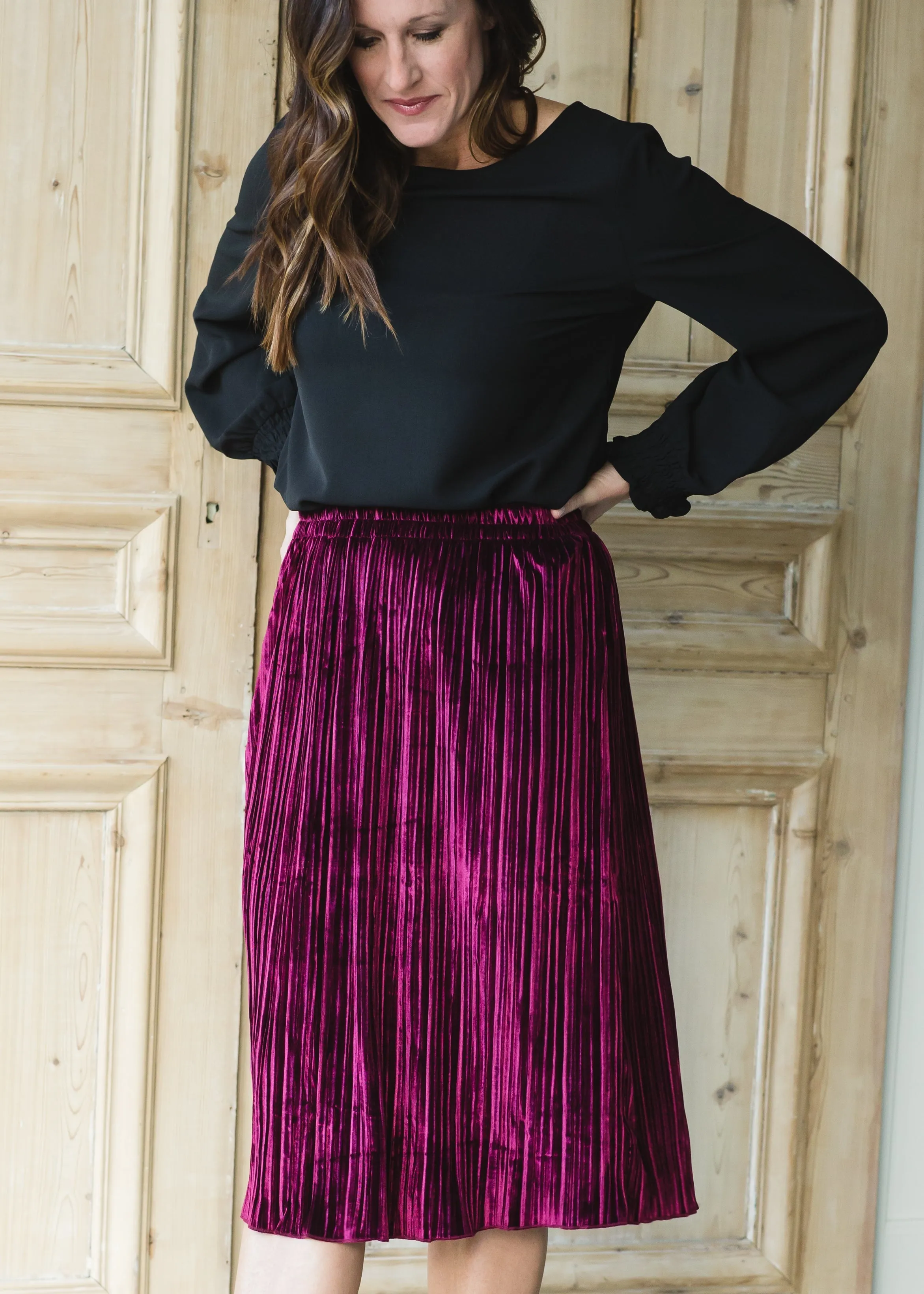 Black Long Sleeve Blouse - FINAL SALE