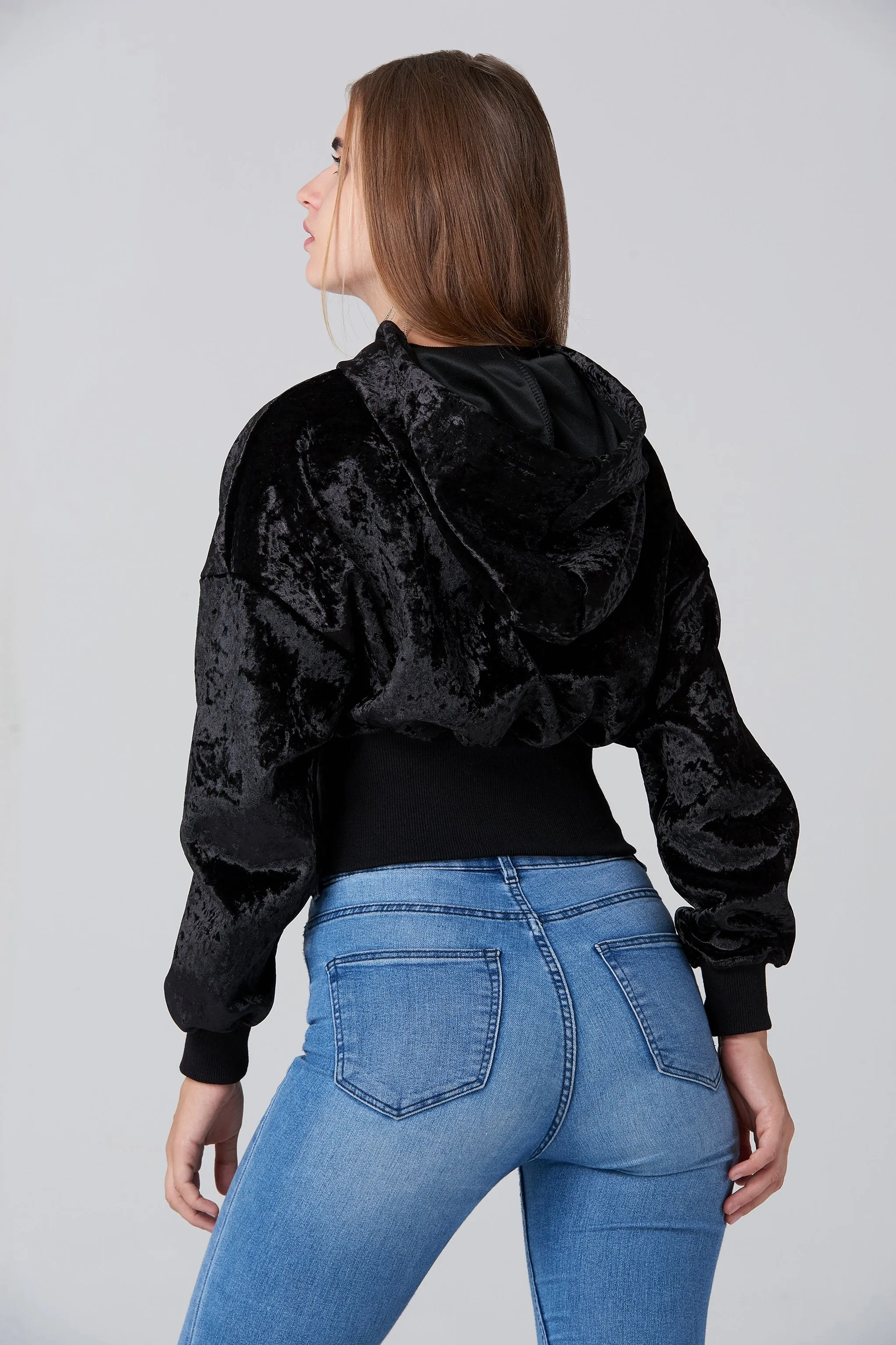 Black Velvet Hoodie