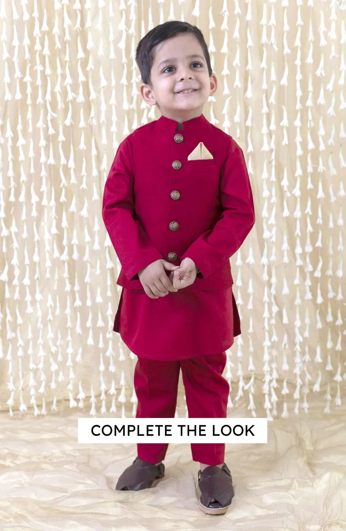 Boy Silk Bundi-Cream