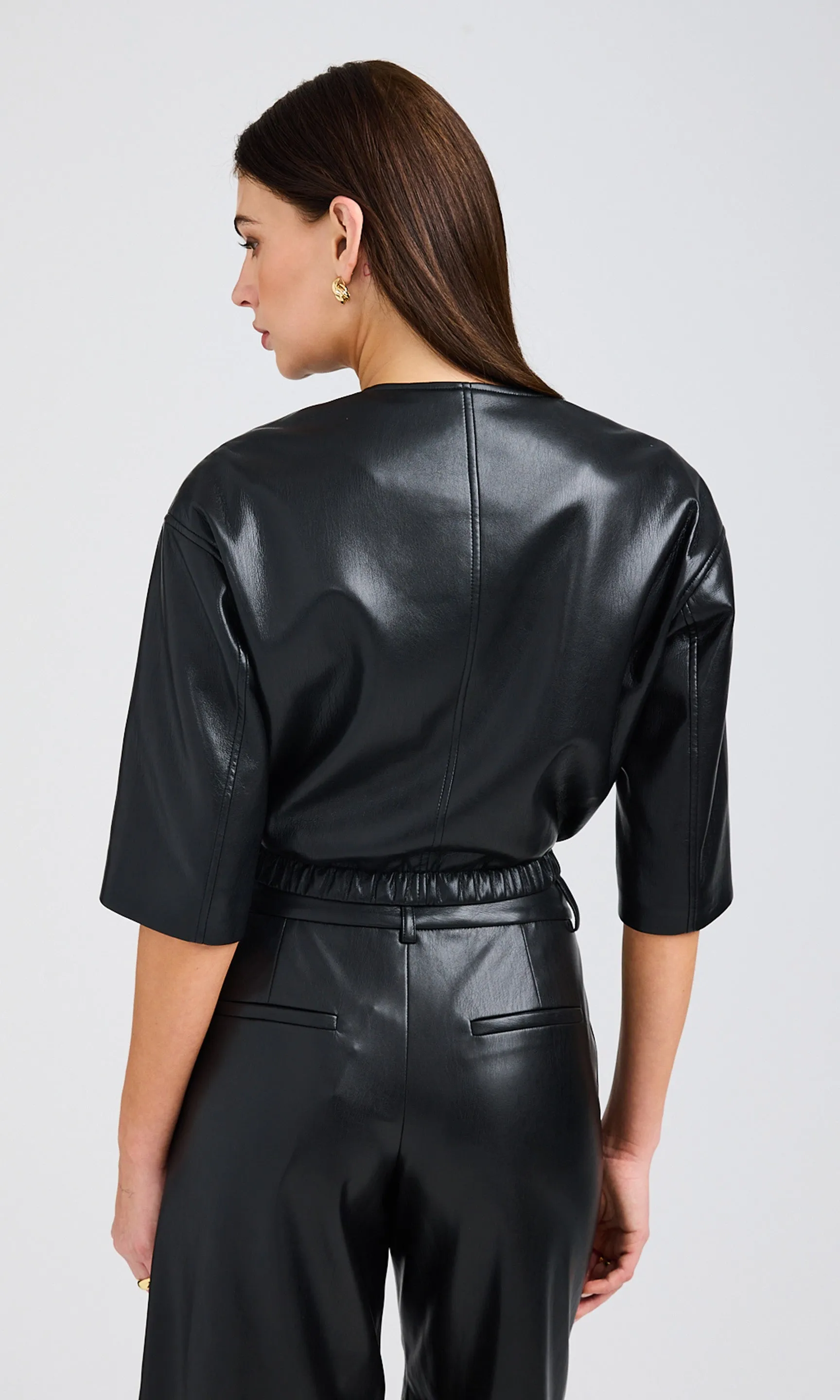 Brando Vegan Leather Bomber