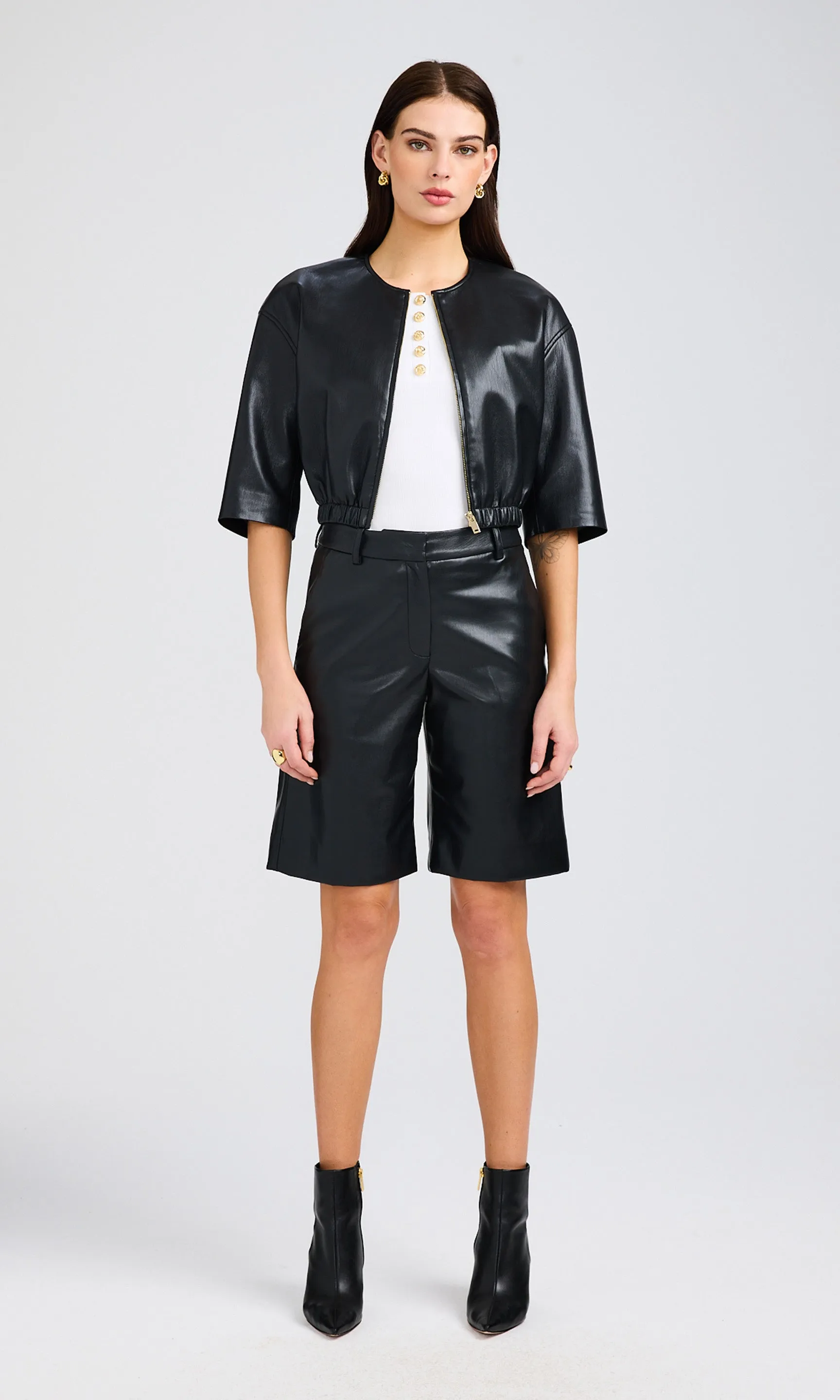 Brando Vegan Leather Bomber