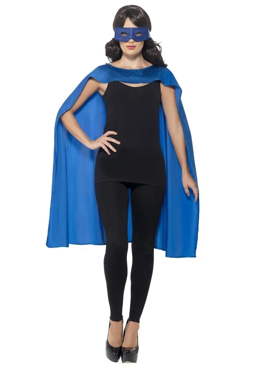 Cape, Blue, with Eyemask