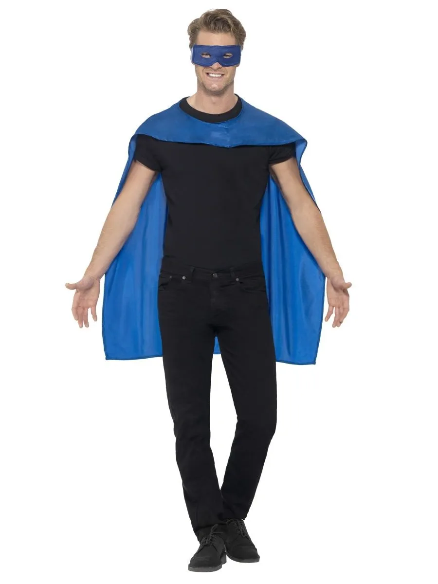 Cape, Blue, with Eyemask