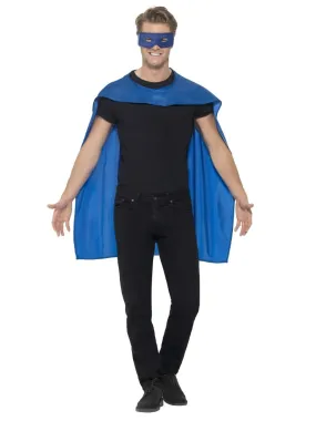 Cape, Blue, with Eyemask