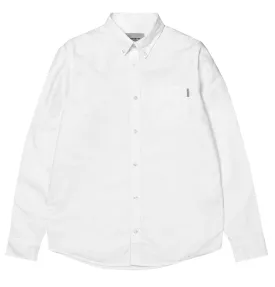 Carhartt WIP L/S Button Down Shirt – White