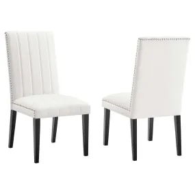 Catalyst Performance Velvet Dining Side Chairs - Set of 2 By Modway - EEI-5081 - White