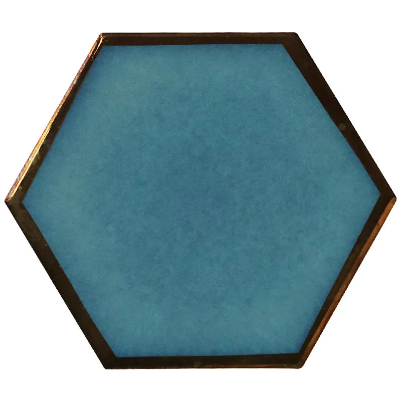 Ceramic Hexagon Drinks Coasters - Set of 4