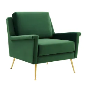 Chesapeake Performance Velvet Armchair By Modway - EEI-4630 - Gold Emerald