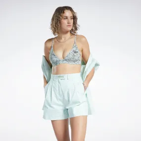 Classics Contour Floral Print Bra Light Sage