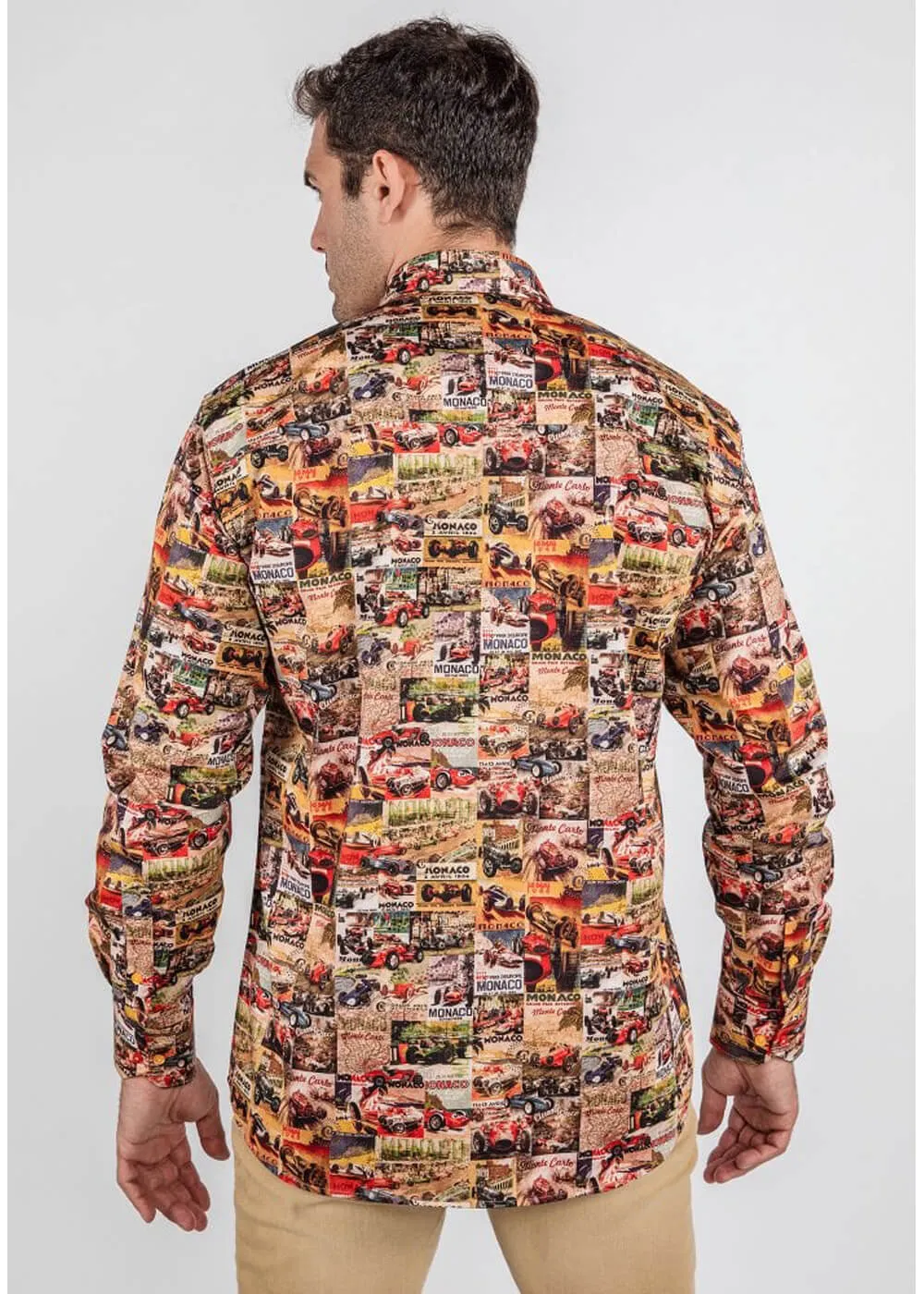Claudio Lugli Men's Monaco Montage Shirt Red