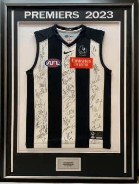 COLLINGWOOD MAGPIES OFFICIAL 2023 TEAM SIGNED JERSEY