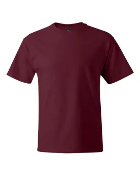 Custom Embroidered - Hanes - Beefy-T® T-Shirt - Cardinal - 5180