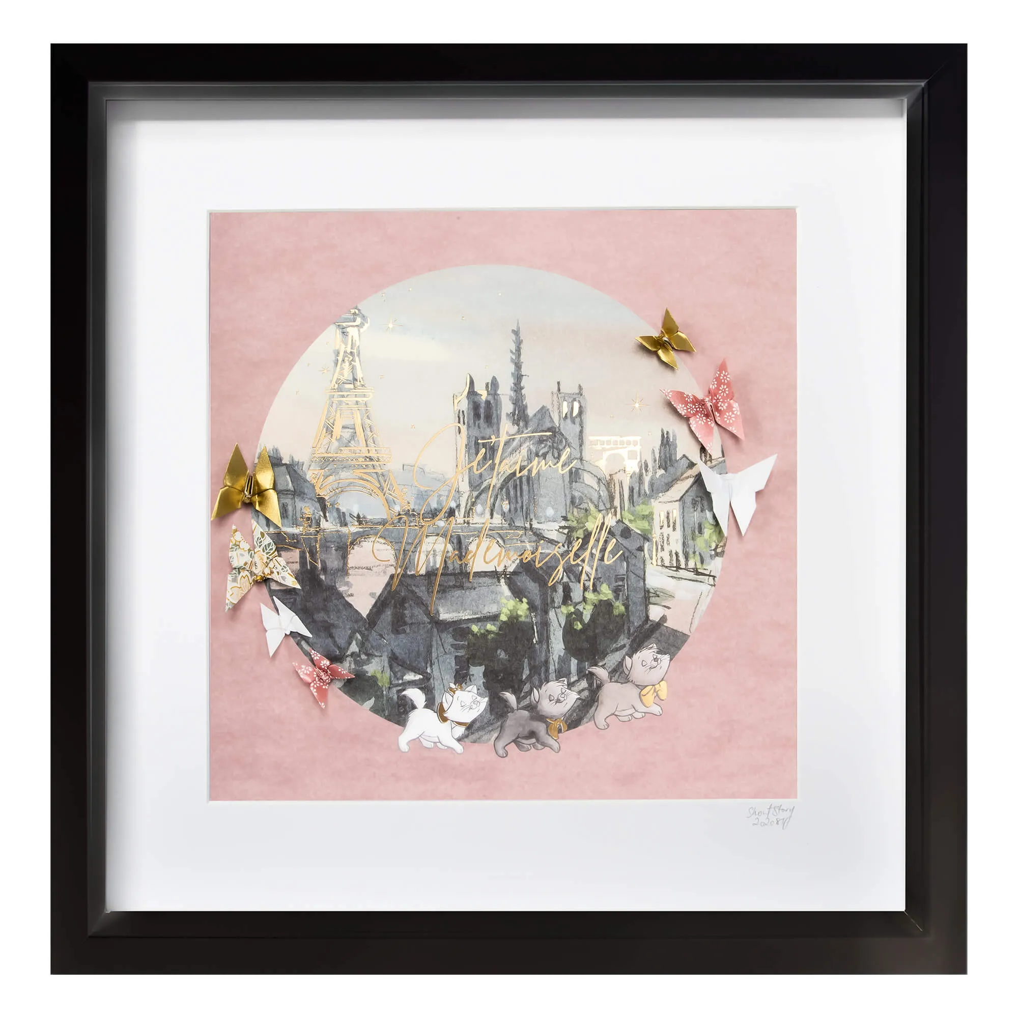 Disney Large Black Frame Marie*