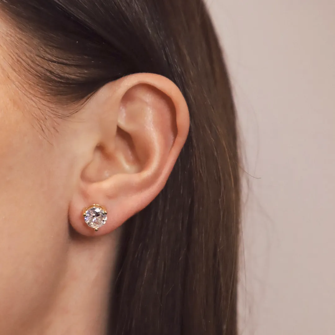 ELEGANT CRYSTAL STUDS ÖRHÄNGEN 2-12,5 MM