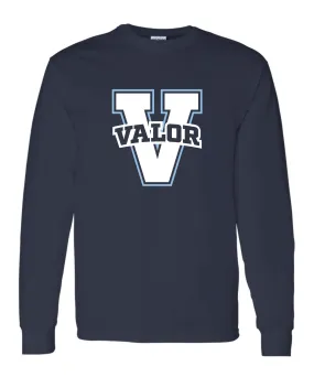 Essentials Tee Navy Valor V Long Sleeve