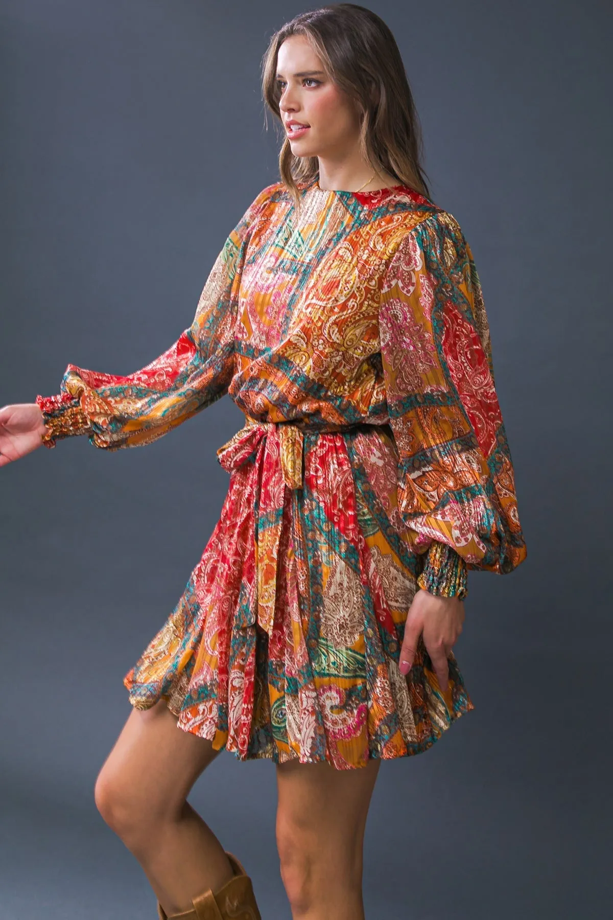 Explore More Collection - CAUGHT FEELINGS WOVEN MINI DRESS
