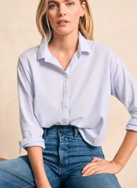 Faherty Stretched Oxford Cropped Shirt