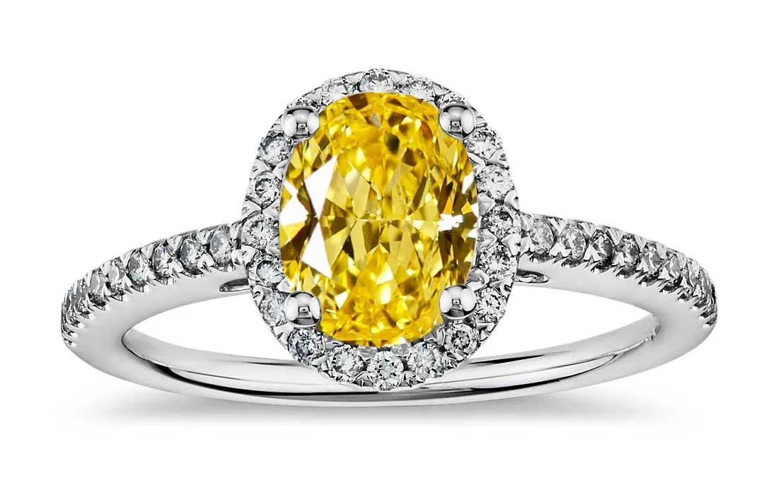 Fancy Vivid Yellow Diamond 0.58ct