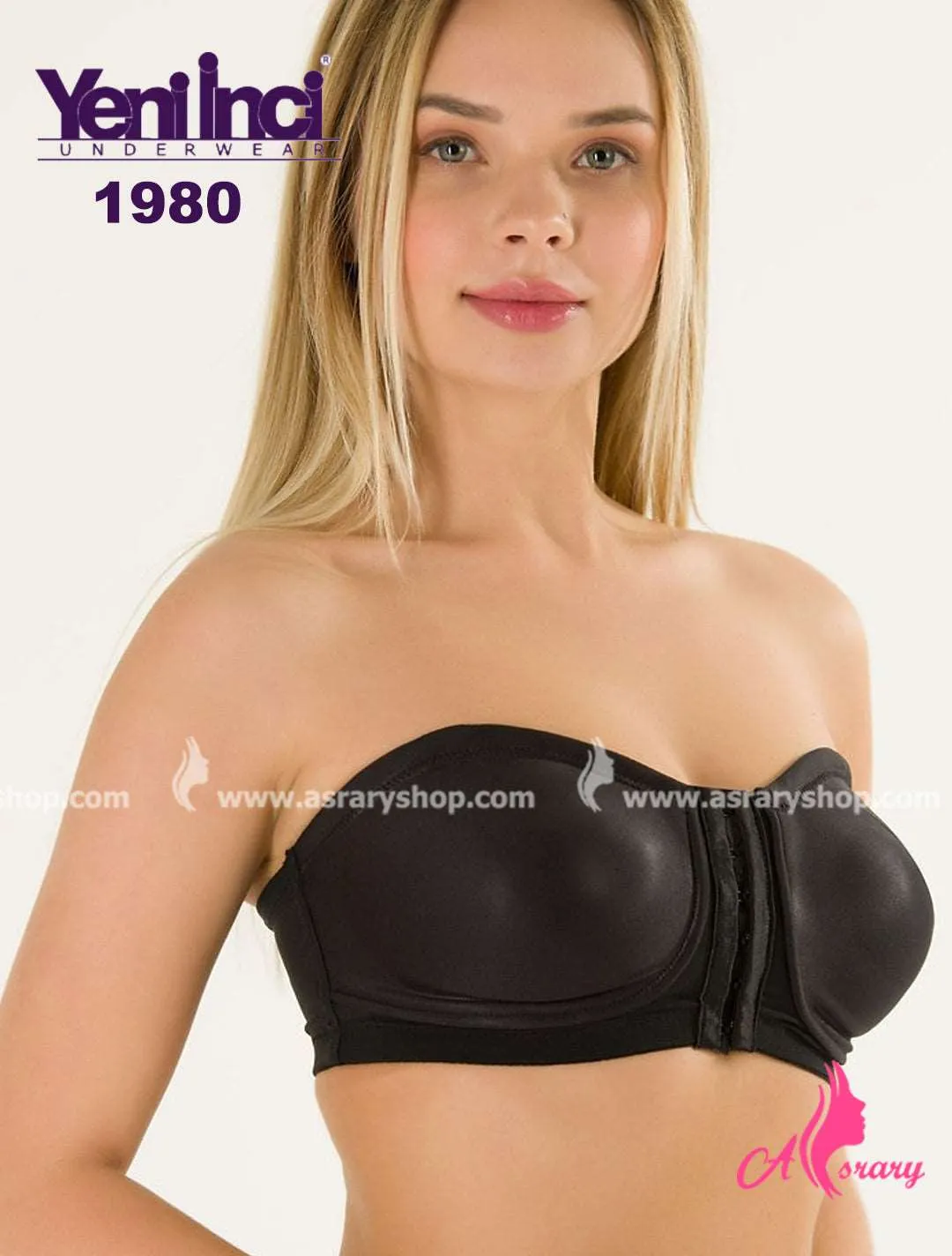 Front Close with Lining Wireless Strapless bra 1980