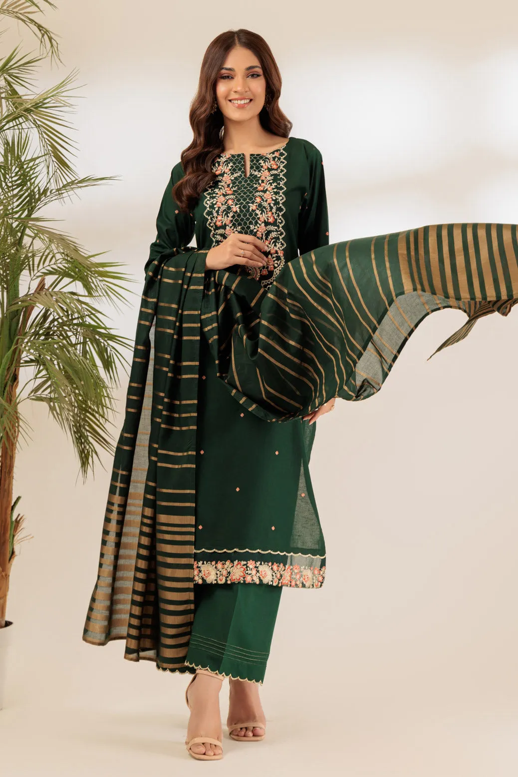 GREEN-CAMBRIC-3 PIECE (SS1243P21) BIN E2 R24
