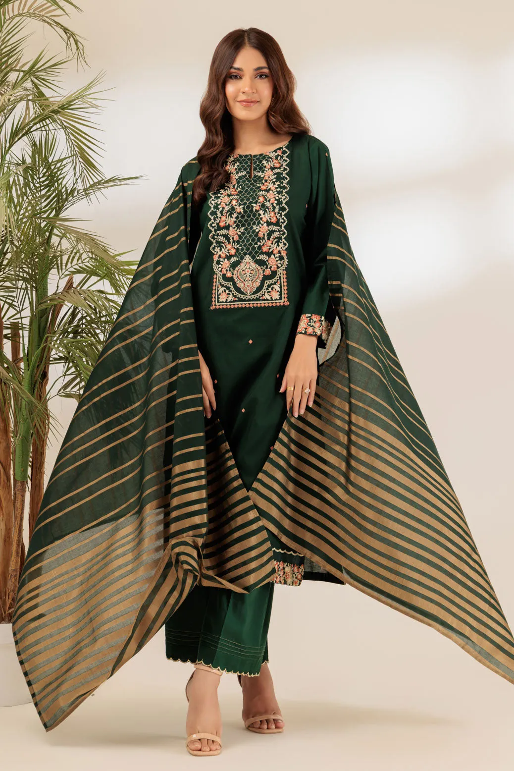 GREEN-CAMBRIC-3 PIECE (SS1243P21) BIN E2 R24