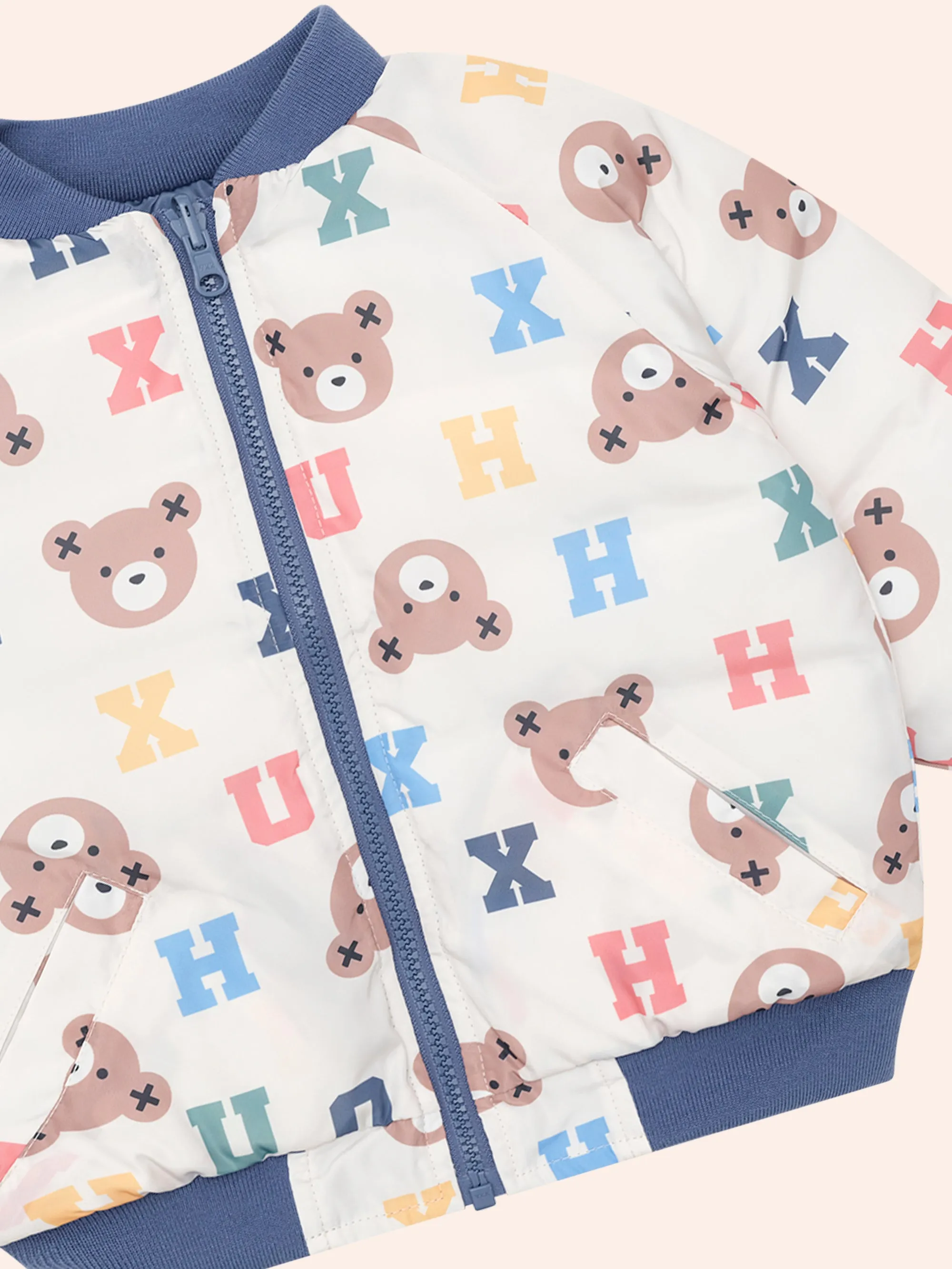 Huxbaby Hux Alphabet Reversible Bomber
