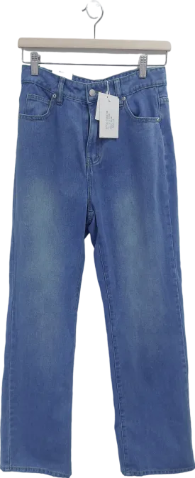 In The Style Blue Straight Leg Jeans UK 8