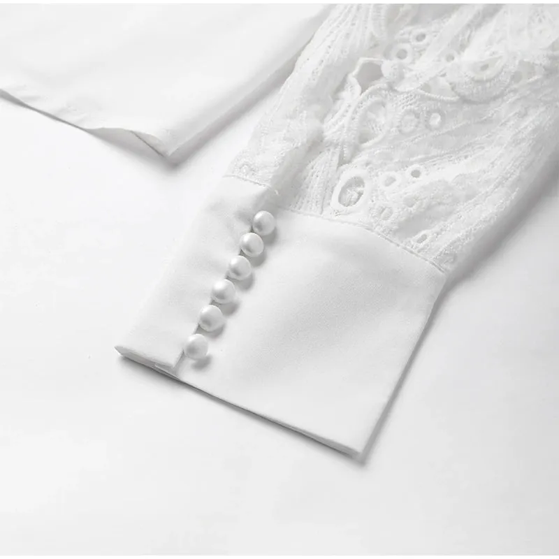Ingrid Lace Hollow out Shirt