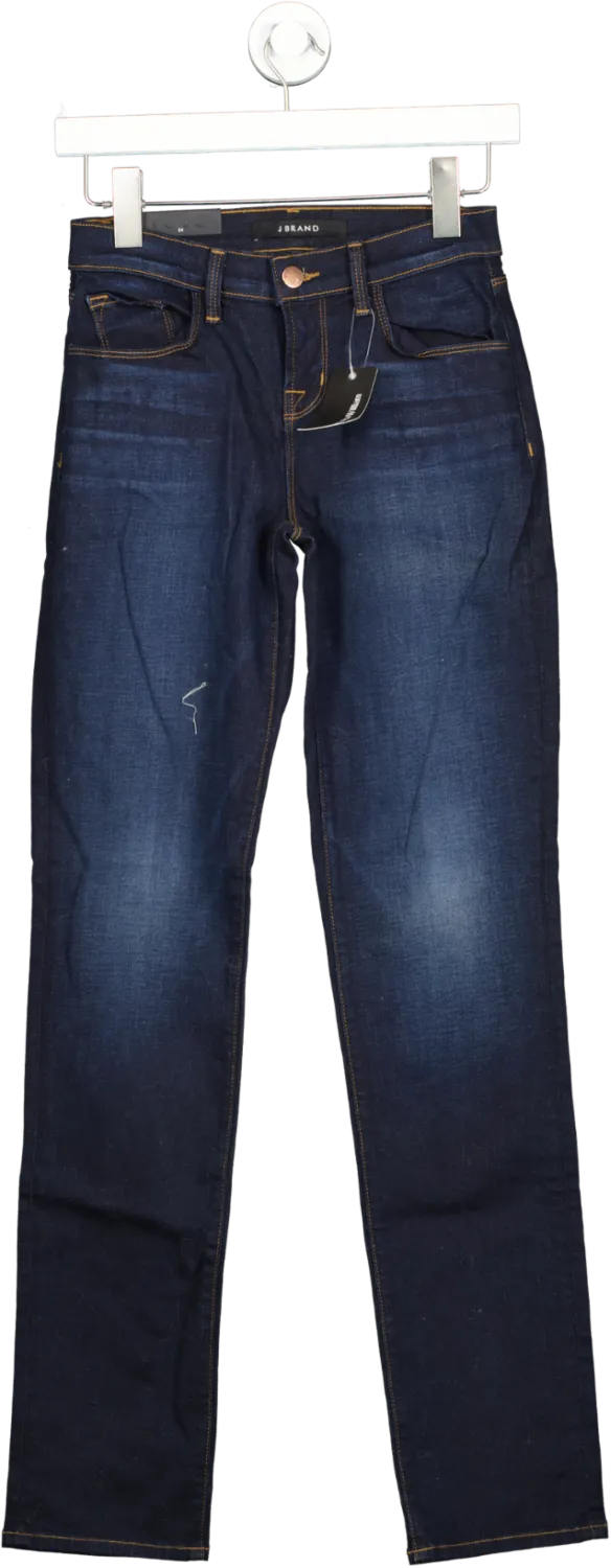 J Brand Blue Mid Rise Straight Leg Jeans BNWT W24