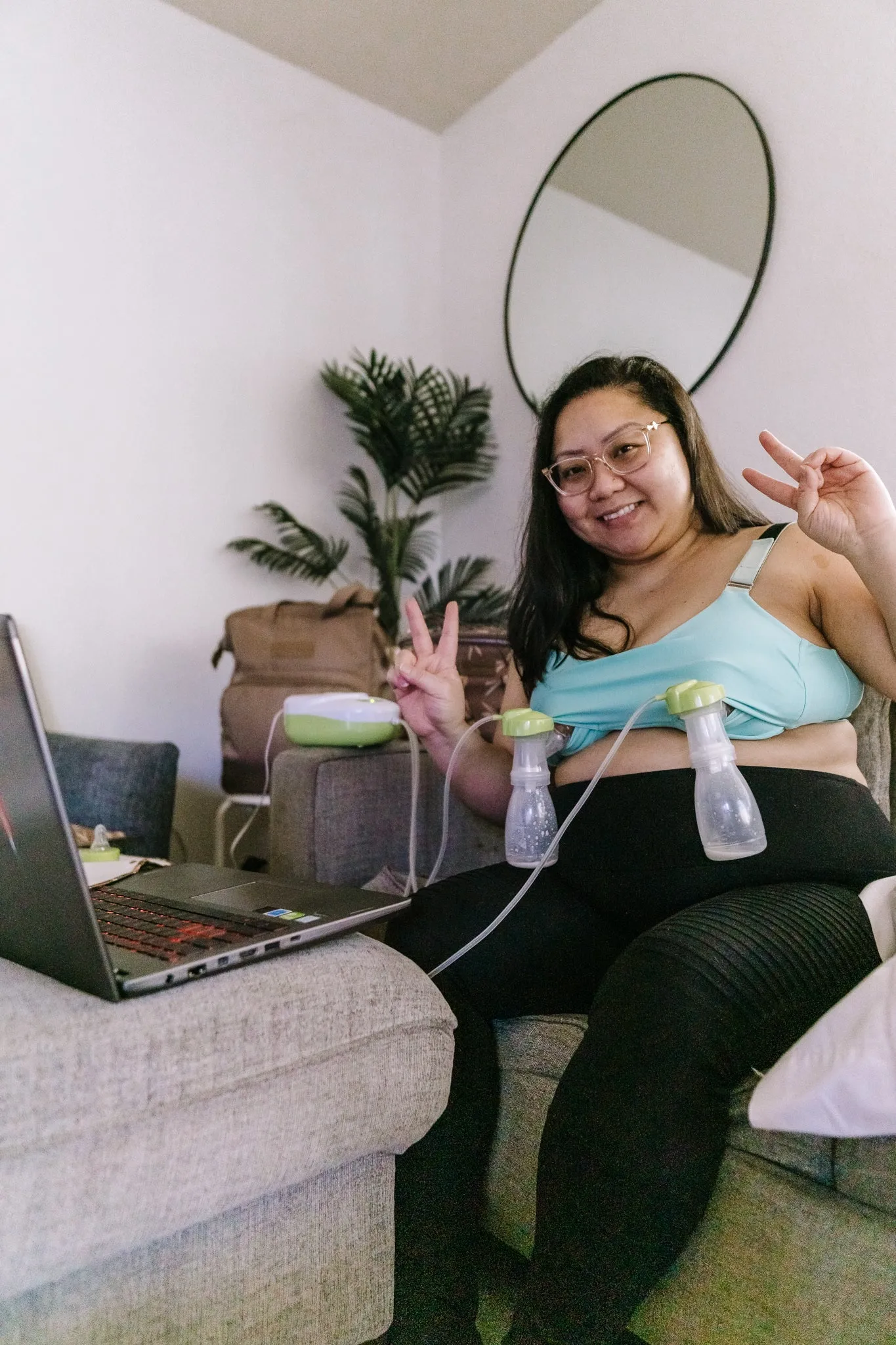 Journey Hands Free Pumping Bra | Mint