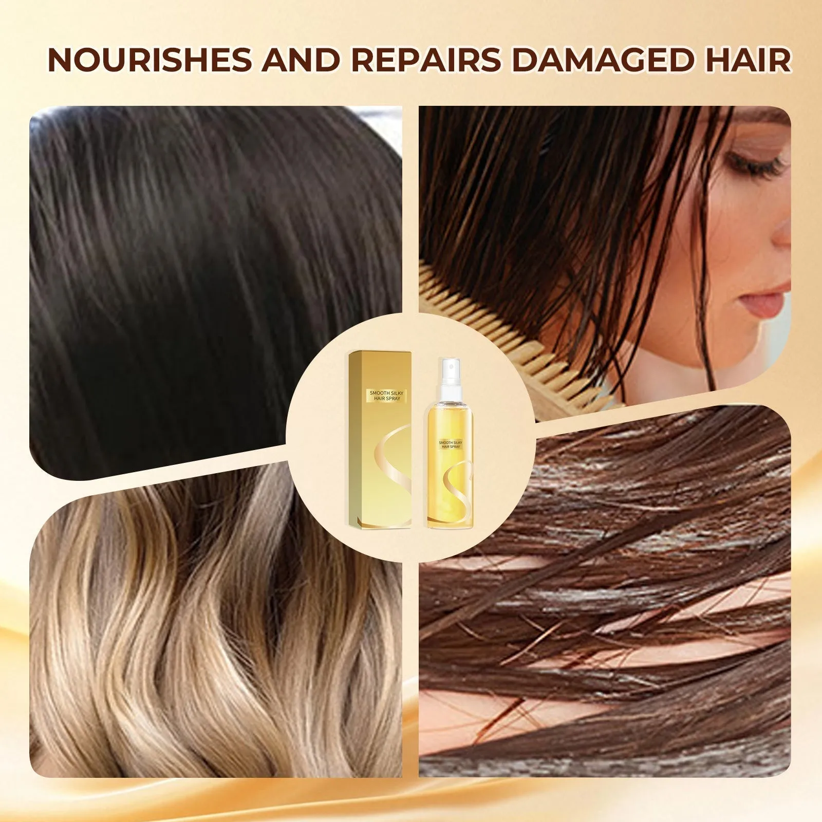 Limited Time Offer 50% OFFLeave-In Hair Oil Spray  Smoothing, Long-Lasting Shine