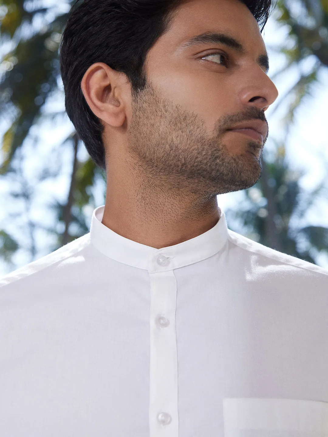 Mandarin Collar Shirt - Zenscape