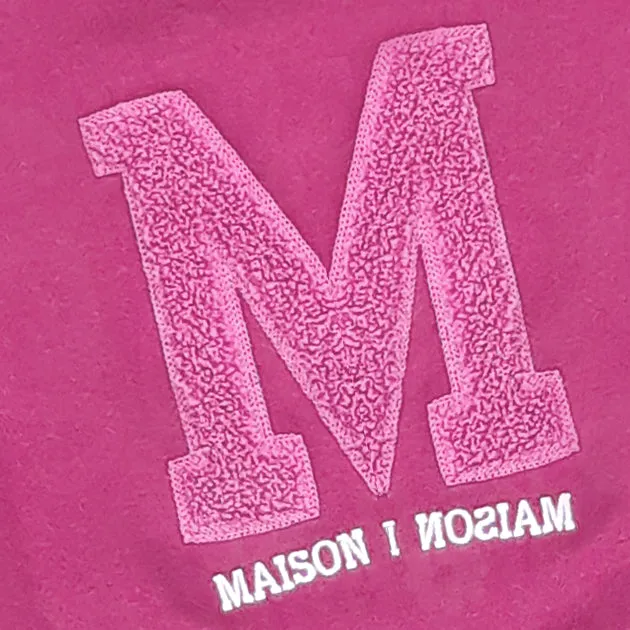 MG - Kids 'Deep Pink' Patched Fleece Sweatshirt MG518