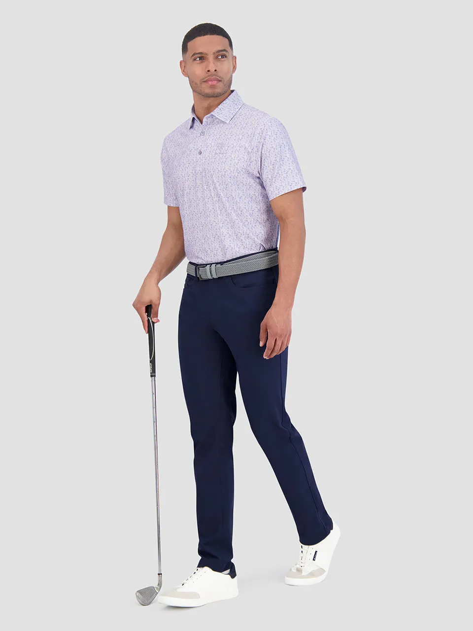 Mini Guitar Tech Jersey Sports Fit Polo - Orchid