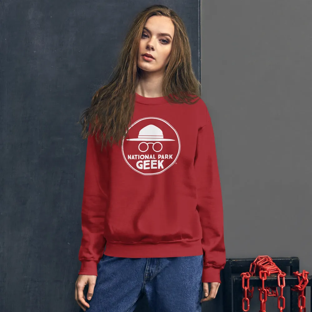 National Park Geek Unisex Sweatshirt White Logo